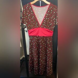 ‼️Polka dot vneck dress‼️